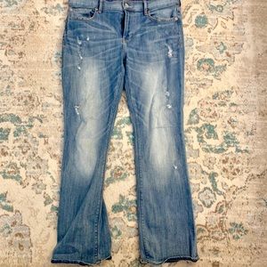 Express Distressed Barely Boot Jeans Size 12S